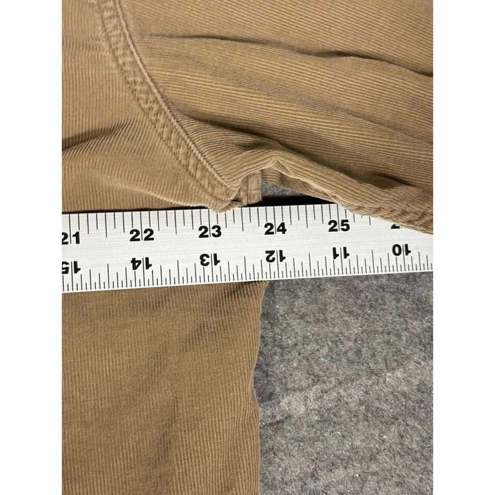 American Eagle Outfitters Mens XL Vintage Slim Fit Corduroy Western Shirt Tan - Picture 7 of 10